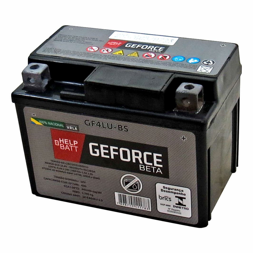 Bateria GF4LU-BS 12V 4AH BIZ 100/POP 100