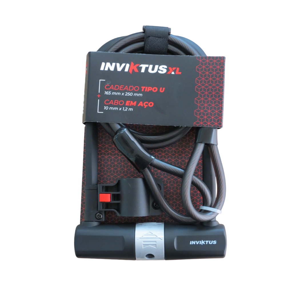 Cadeado Tipo U 250x165 MM Preto 