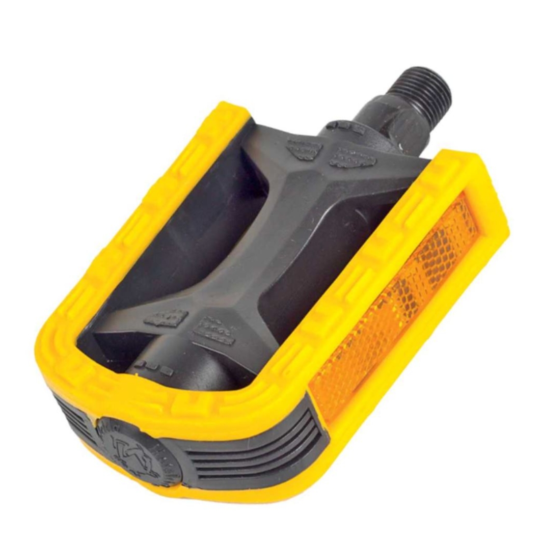 Pedal Export 1/2 Sem Esfera Amarelo-Preto 