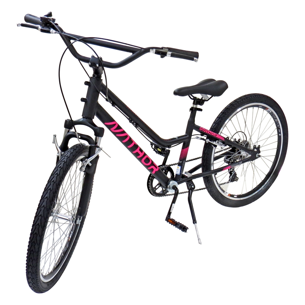 BICICLETA MOUNTAIN BIKE ARO 24 FEMININA - ROSA