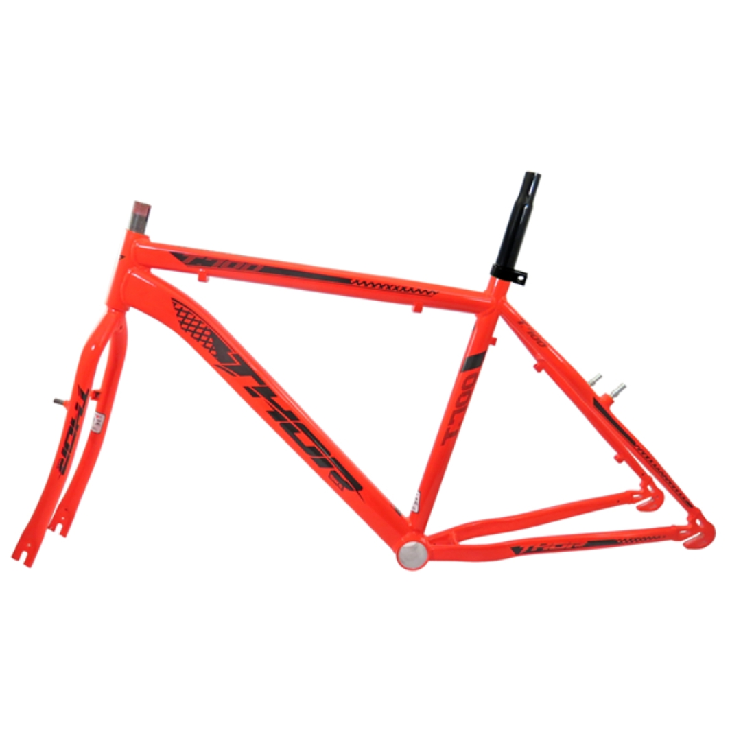 Kit 26 Aluminio 45 MM MTB Neon Laranja C/Peças