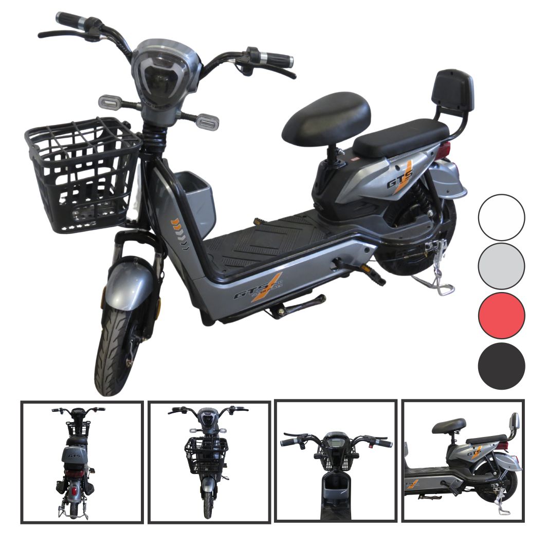 Bicicleta Elétrica 450W Cinza SL