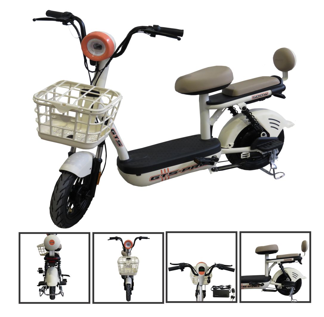 Bicicleta Elétrica 500W GOLD FISH Branca