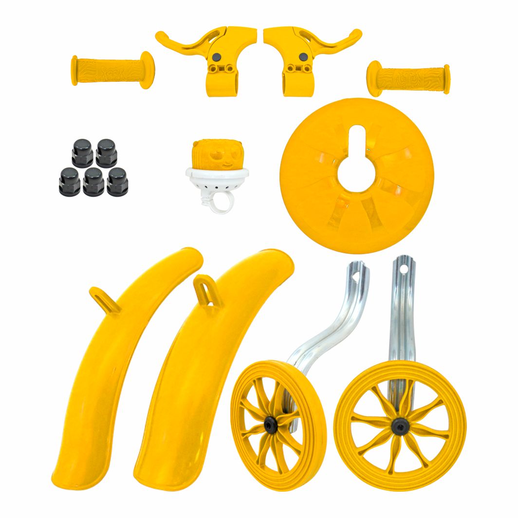 Kit 16 Plásticos/ Roda Amarelo