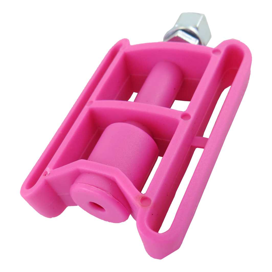 Pedal Plástico Infantil Rosa C/ Porca MD2