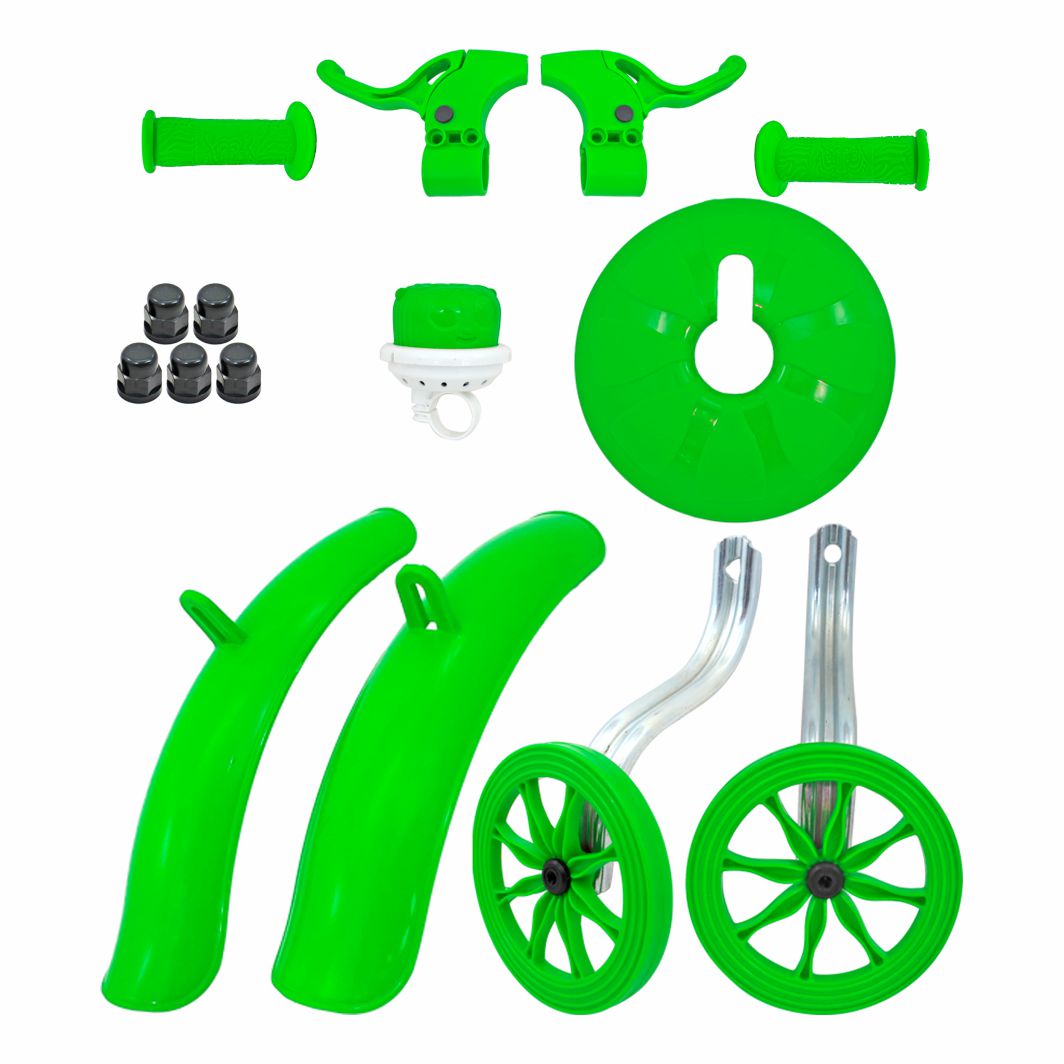Kit 16 Plástico/Roda Verde